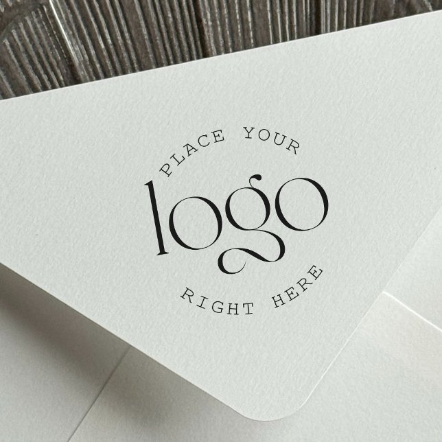 Add Your Logo Custom Business Promotional Stämpel (add your logo personalized rubber stamp)