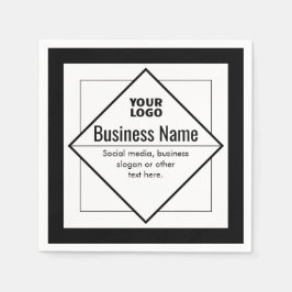 Add Your Logo Customizable Template Pappersservett