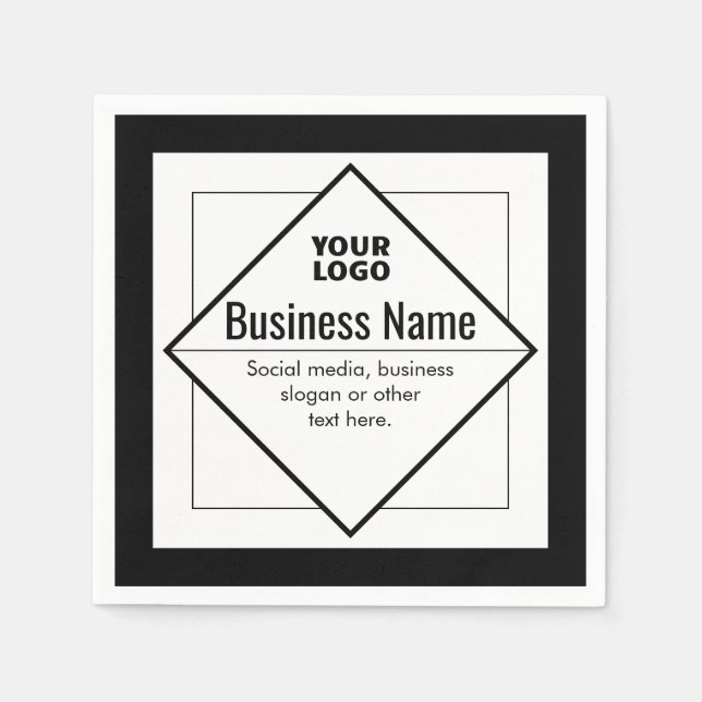 Add Your Logo Customizable Template Pappersservett (Framsidan)