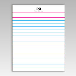 Add Your Name Monogram Extra Wide Ruled Notepad Anteckningsblock