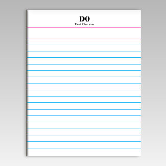 Add Your Name Monogram Extra Wide Ruled Notepad Anteckningsblock