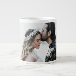 Add Your Own Custom Photo Wedding Jumbo Mugg