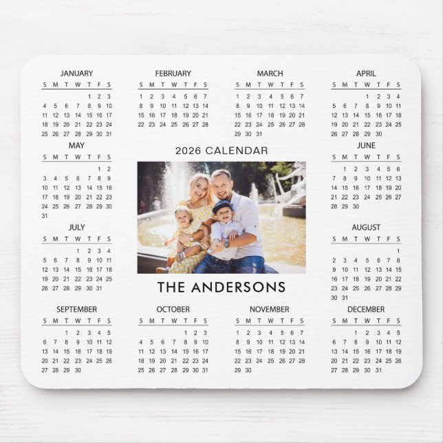 Add Your Own Family Photo 2026 Calendar |  Musmatta (Framsidan)
