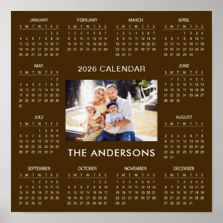 Add Your Own Family Photo 2026 Calendar |  Poster
