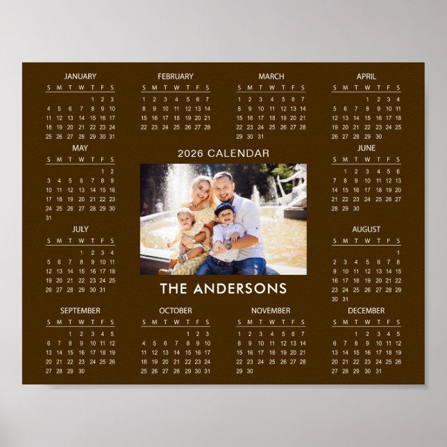 Add Your Own Family Photo 2026 Calendar |  Poster (Framsidan)