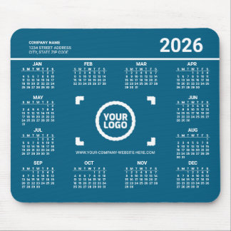 Add Your Own Logo 2026 Calendar Mousepad Musmatta