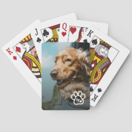 Add Your Own Photo Dog Pets Monogram Casinokort