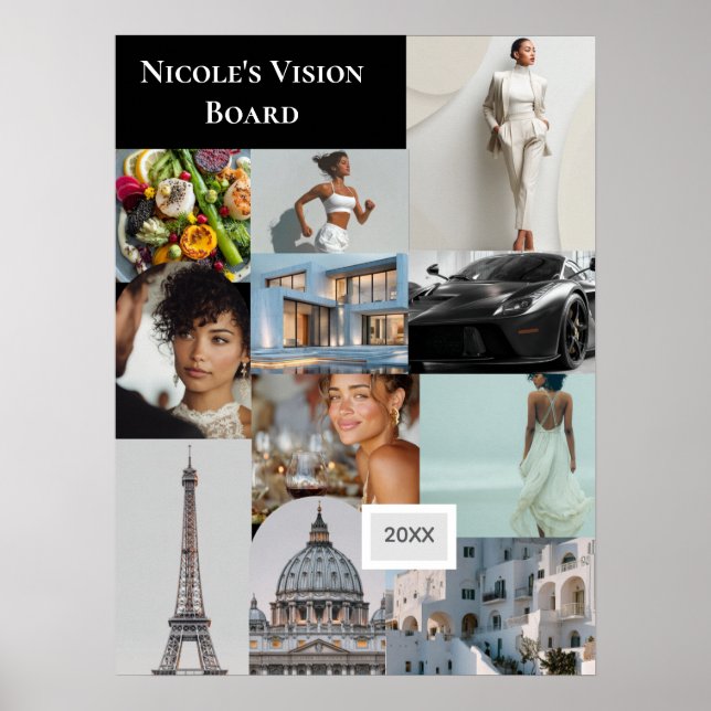 Add Your Own Photo Vision Board Custom Poster (Framsidan)