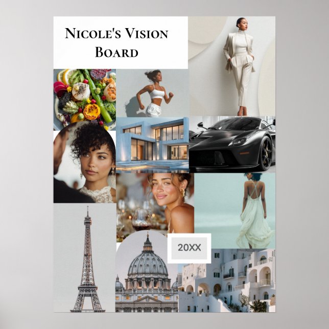 Add Your Own Photo Vision Board Custom Poster (Framsidan)