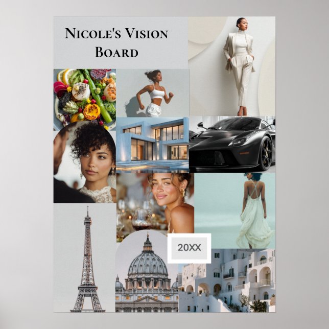 Add Your Own Photo Vision Board Custom Poster (Framsidan)