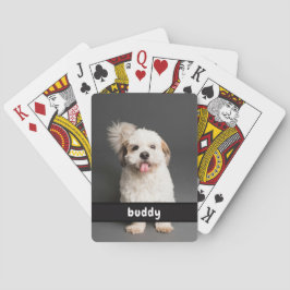 Add Your Pet Photo and Name Classic Playing Cards Casinokort