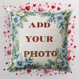 Add Your Photo Personalized Modern Elegant Minimal Kudde