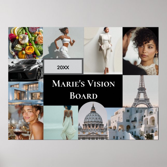 Add Your Photo Vision Board Custom Poster (Framsidan)