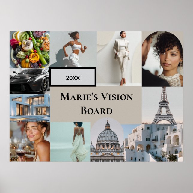 Add Your Photo Vision Board Custom Poster (Framsidan)