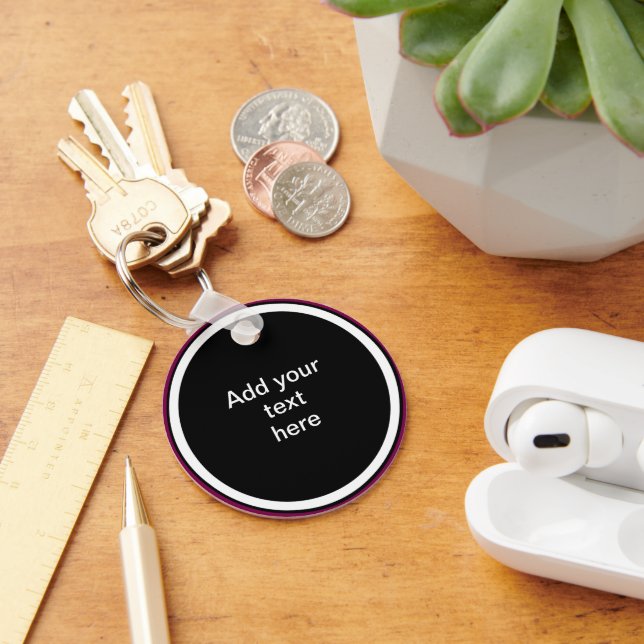 Add Your Text Here - TEMPLATE Nyckelring (Skrivbord)