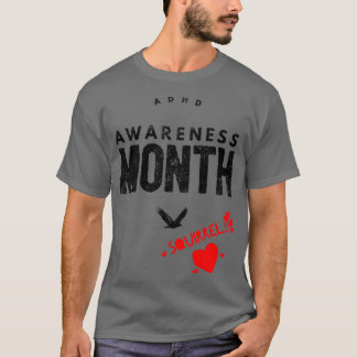 ADDADHD Awareness Month är Oktober SQUIRREL 1 T Shirt