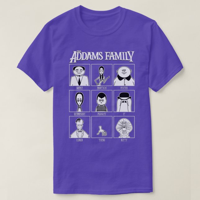 Addams-familjens årsbok t shirt (Design framsida)