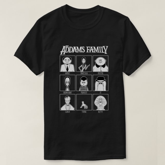 Addams-familjens årsbok t shirt (Design framsida)