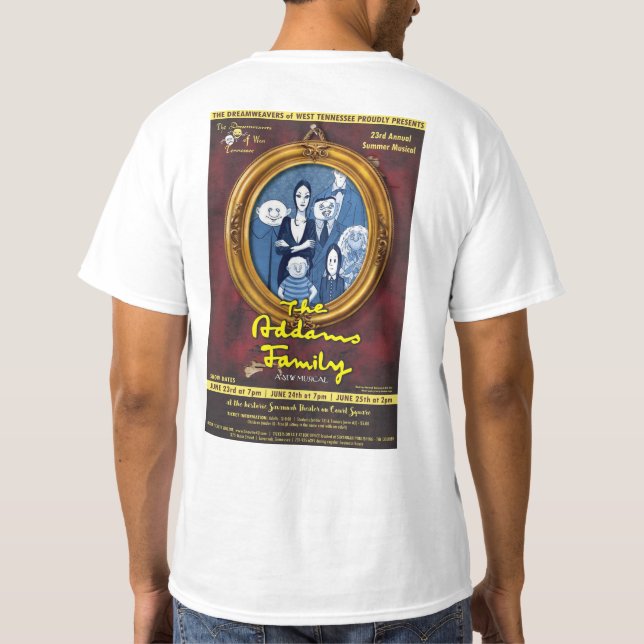 ADDAMS-FAMILJT-TRÖJA TEE (Baksida)