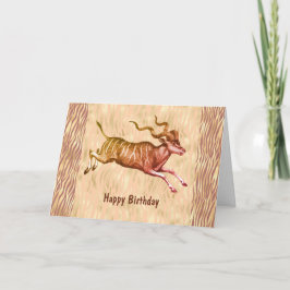 Addax - Antelope Birthday till Vild Crazy Friend Kort
