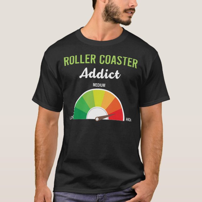 Addence Roller Underlägg Rollercoaster T Shirt (Framsida)
