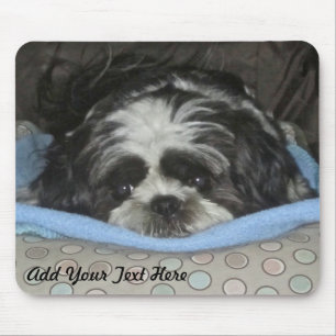 Addera Shih Tzu Puppy Mouse Pad för att anpassa Musmatta
