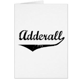 Adderall Hälsningskort