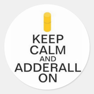 Adderall Stickers Runt Klistermärke