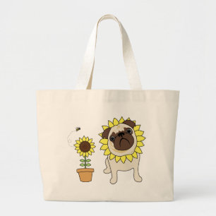 Adderande Solrospropp Tote bags Jumbo Tygkasse