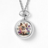 Adderande Watercolor Balinese Kitten Print