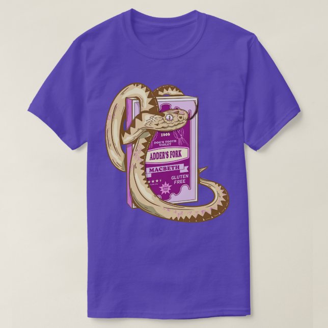 Adders Fork Macbeth Shakespeare T Shirt (Design framsida)