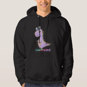 Addi Namn Shirt Girl Dinosaur Birthday Addison Add Hoodie