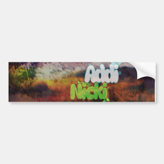 Addi Nicki Album Omslagsdesign Bildekal
