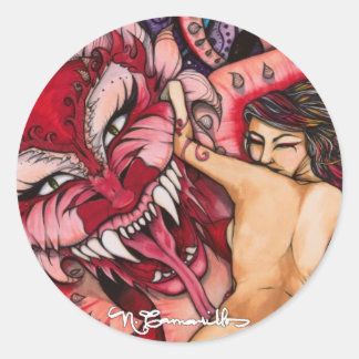 "Addict"-seriemätare Runt Klistermärke