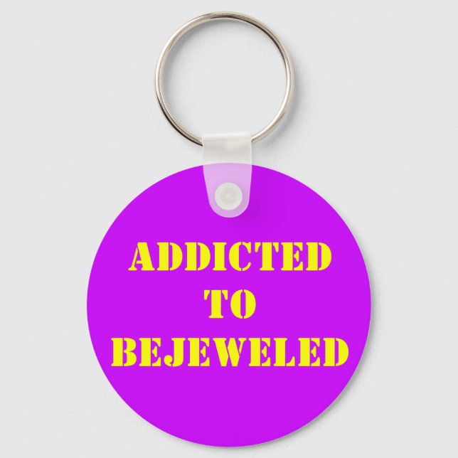 ADDICTEDTO BEJEWELELED NYCKELRING (Framsida)