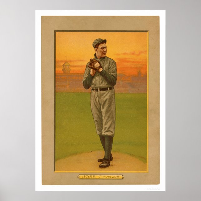 Addie Joss Cleveland Baseball 1911 Poster (Framsidan)