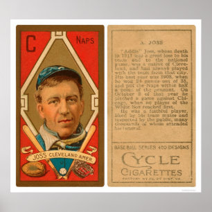 Addie Joss Cleveland Baseball 1911 Poster