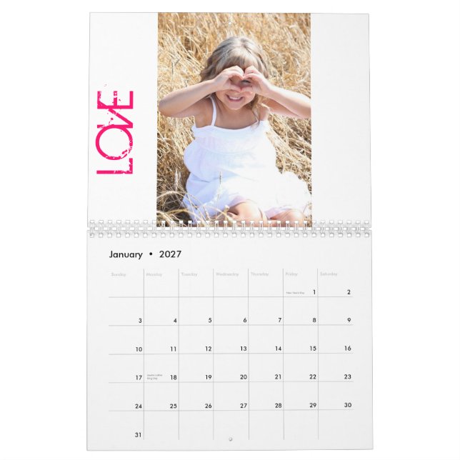 Addies änglar kalender (Jan 2027)