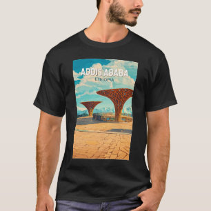 Addis Abeba Etiopien Resa Konst Vintage T Shirt