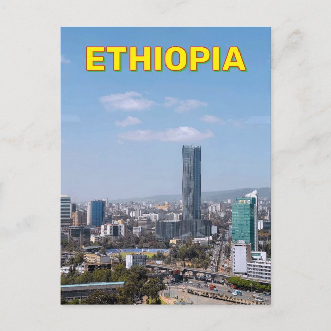 Addis Abeba, Etiopien Vykort (Framsida)