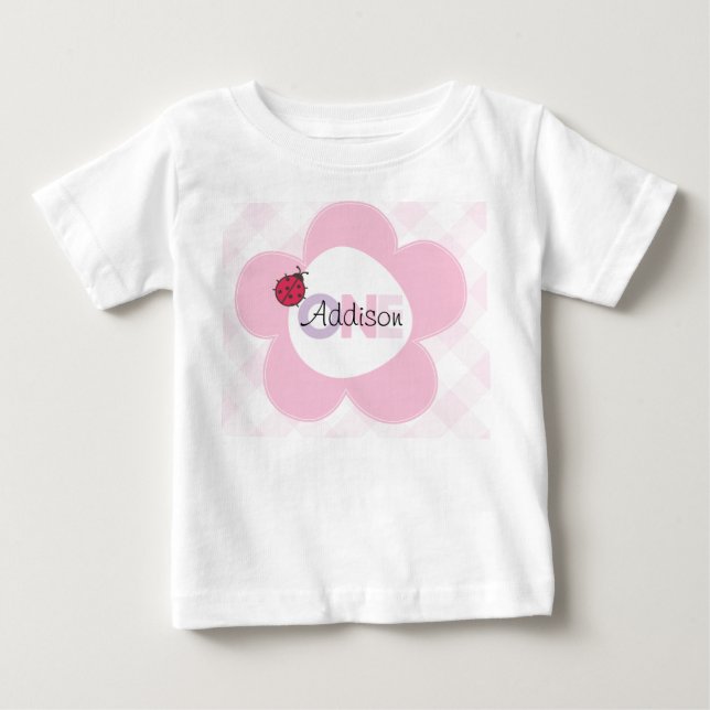 "Addison" 1:a födelsedagshjort Tee Shirt (Framsida)