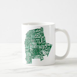 Addison County typografi mugg för 11 uns
