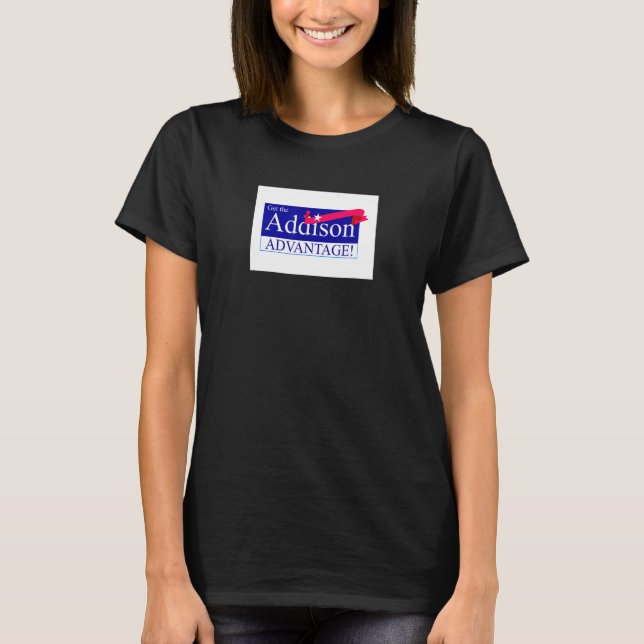 Addison Illinois Flag T Shirt (Framsida)