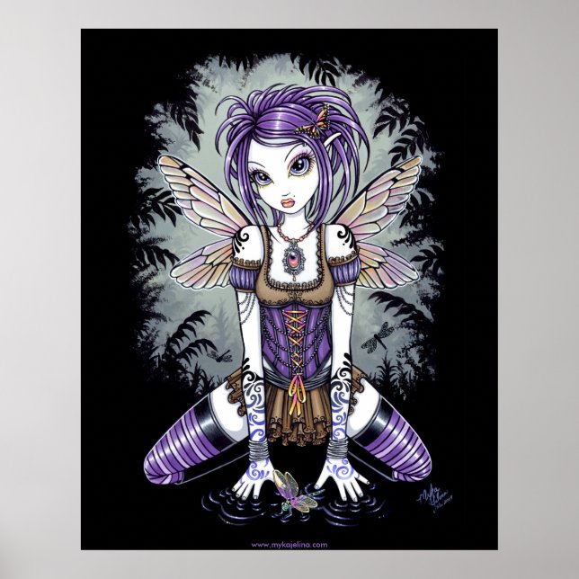"Addison" Misty Dragonfly Fairy Poster (Framsidan)
