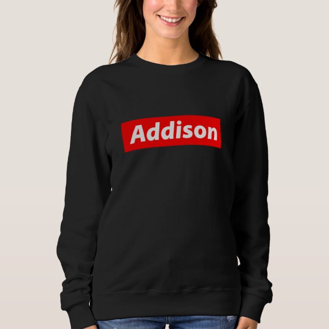 Addison Name 90s Streetwear Y2K Costume Gift for A T Shirt (Framsida)