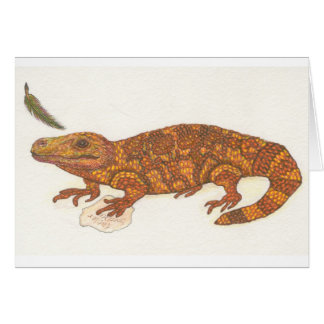 Addison ödlan hälsningskort