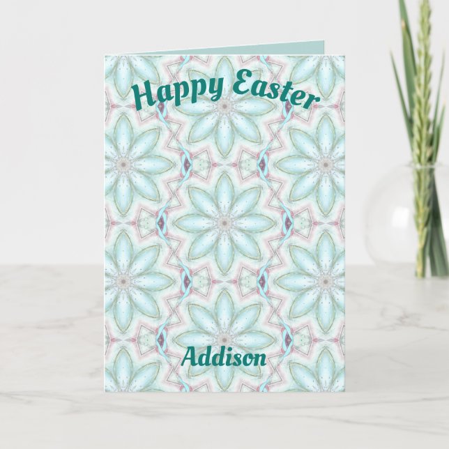ADDISON ~ Personlig Påsk-kort mönster ~ Helgkort (Framsida)