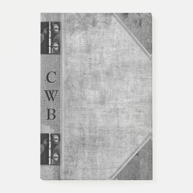 Addison Shade Gamla Bok Coola Monogram Post-it Block (Framsida)