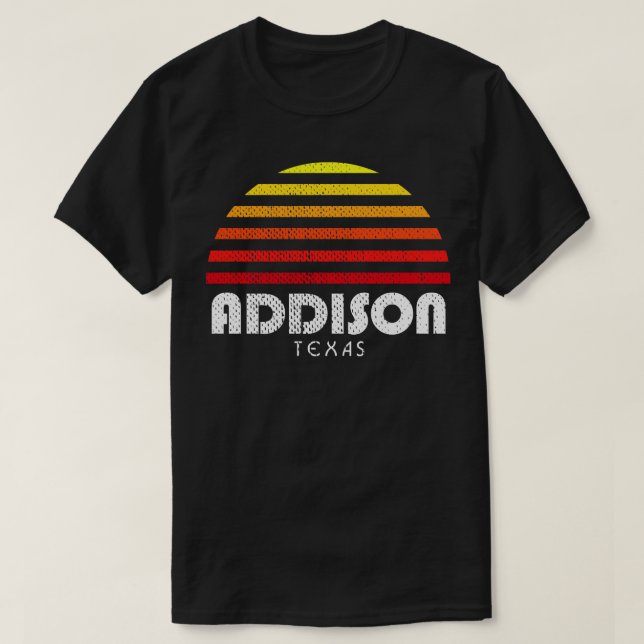 Addison Texas Vacation Sunset TX T Shirt (Design framsida)