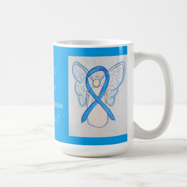 Addisons medvetenhet om sjukdom Ribbon Angel Mugg (Höger)